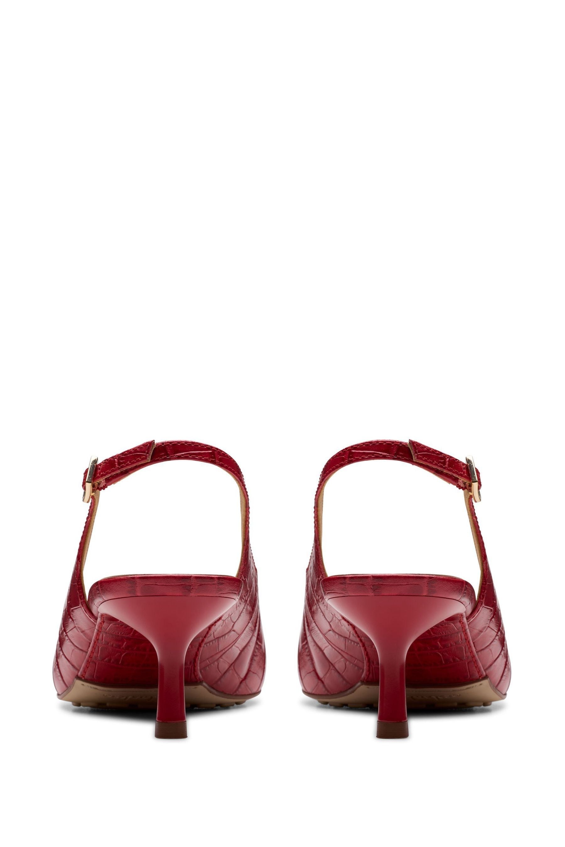 Clarks red leather shoes 2025