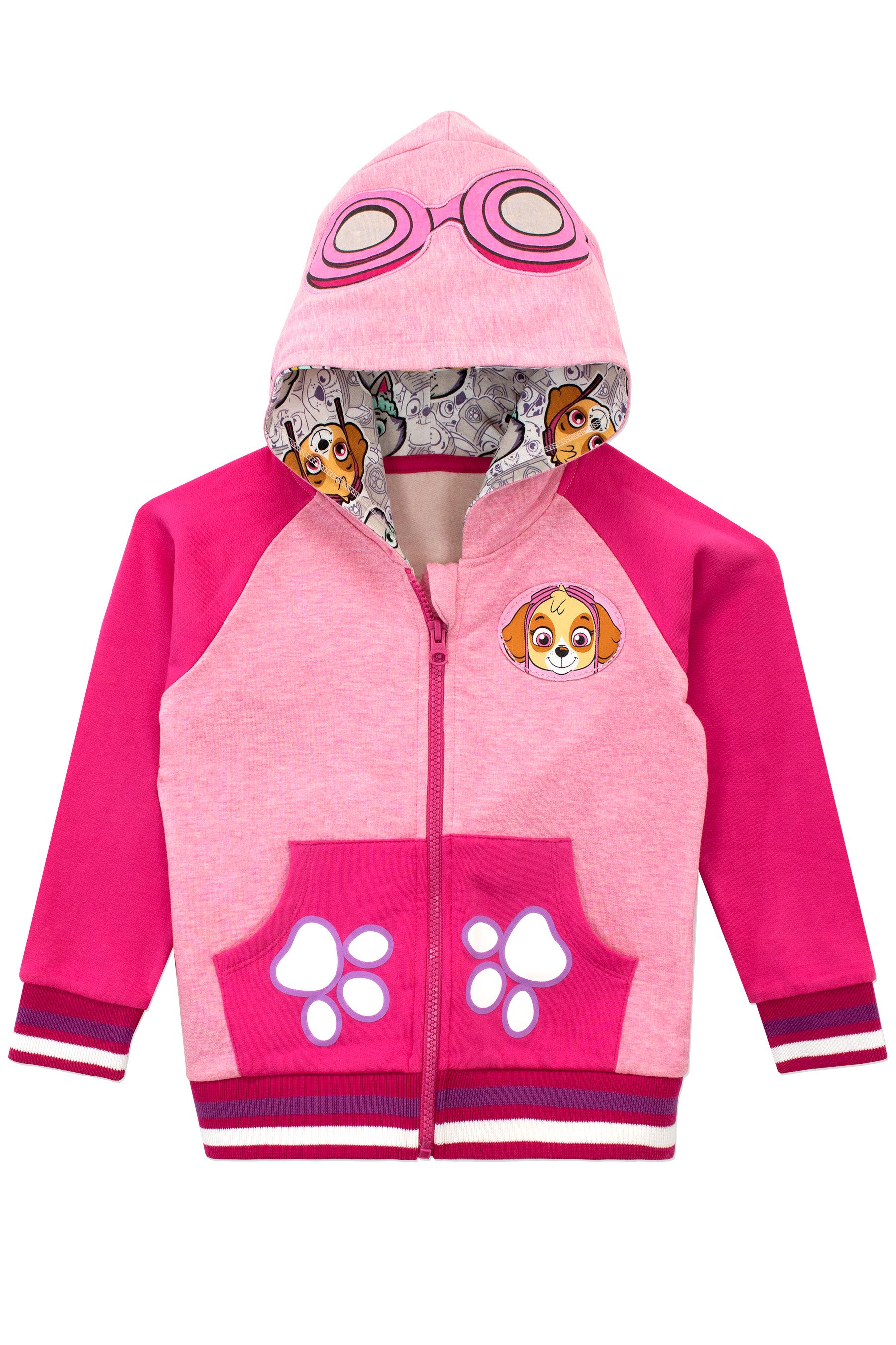 Character Pink Paw Patrol Zip Up 100 Cotton Hoodie