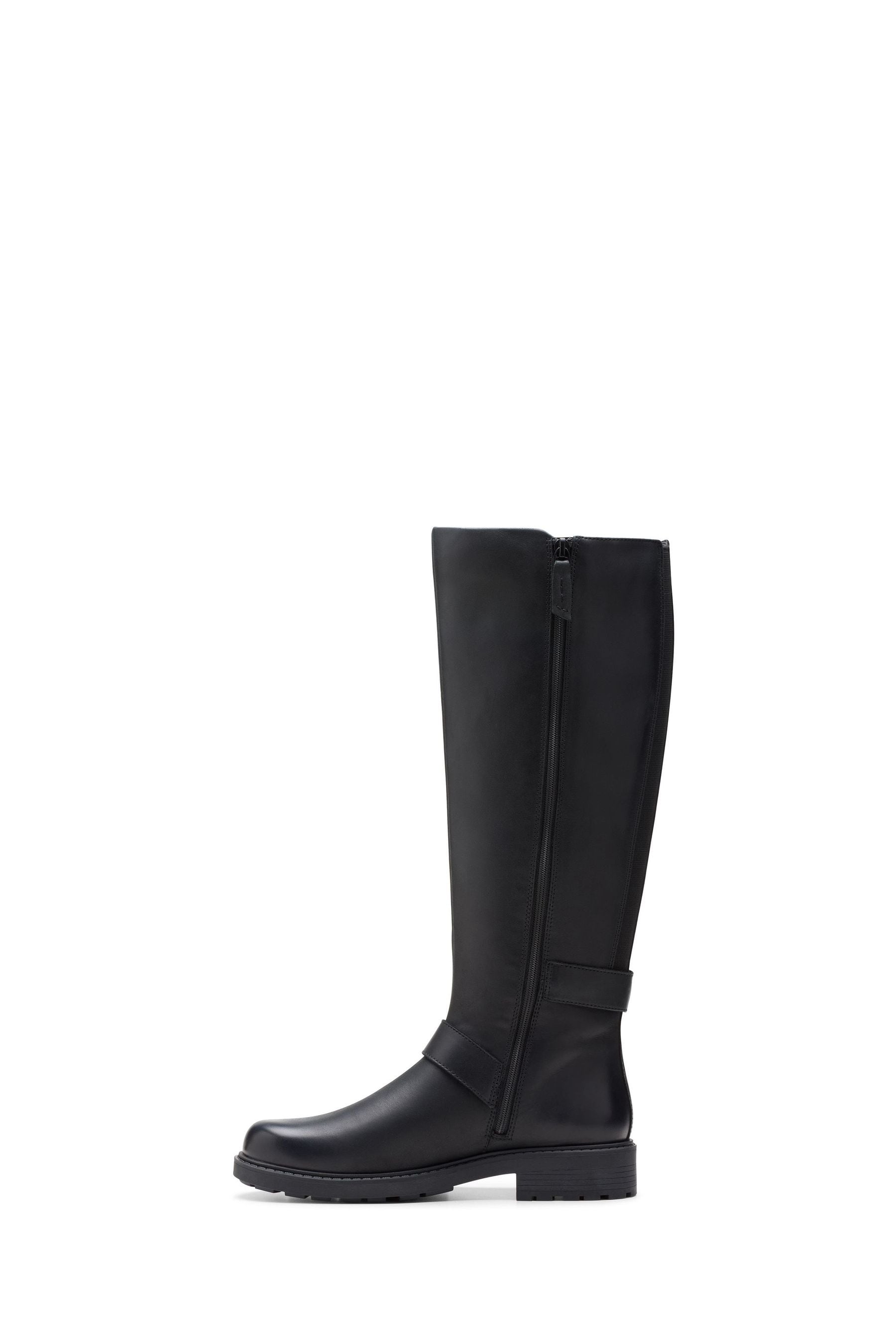 Buy Clarks Black Leather Orinoco2 Tall Boots from Next Luxembourg