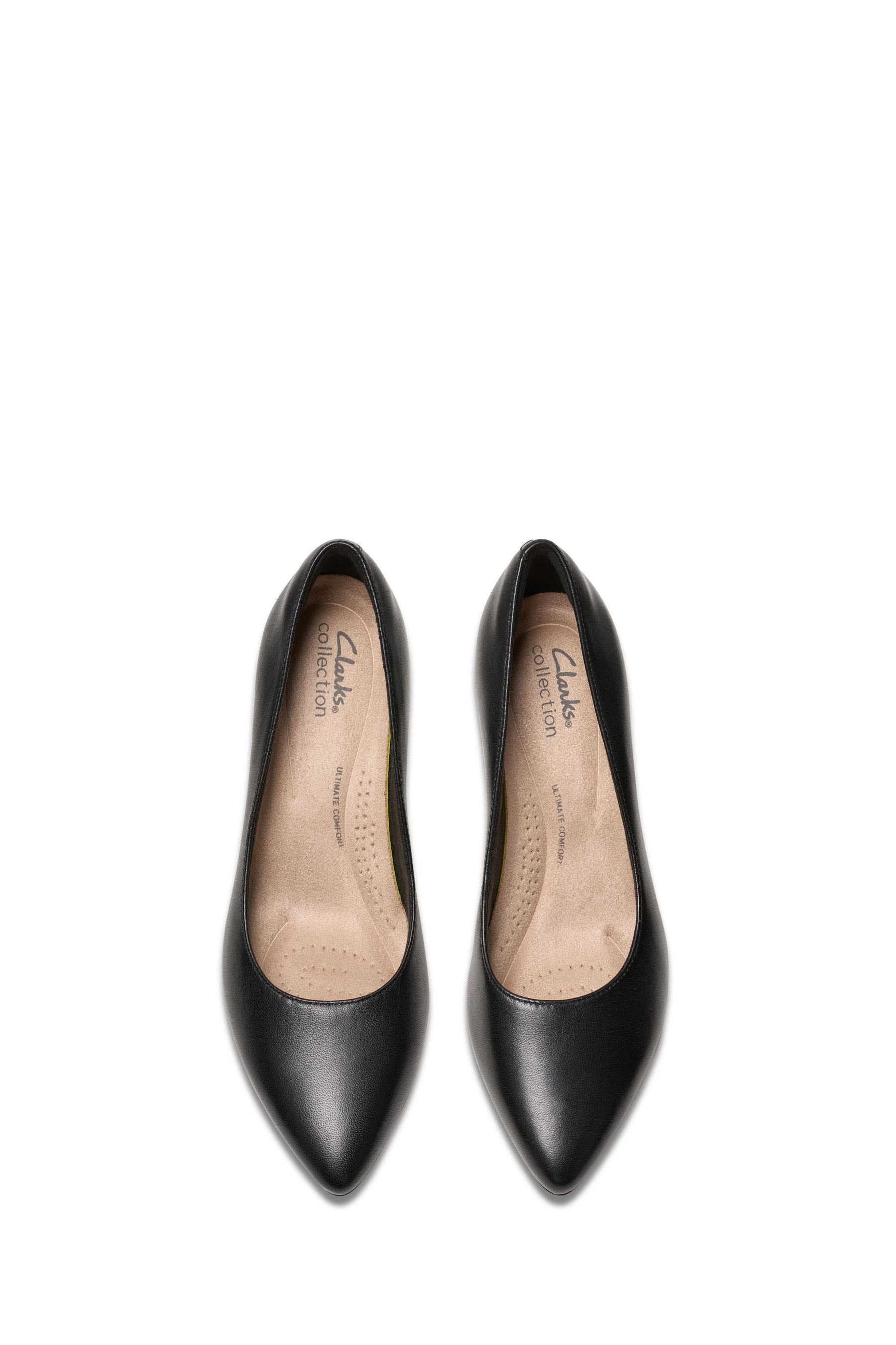 Buy Clarks Black Standard Fit F Leather Kepley Vine Shoes from Next Ireland
