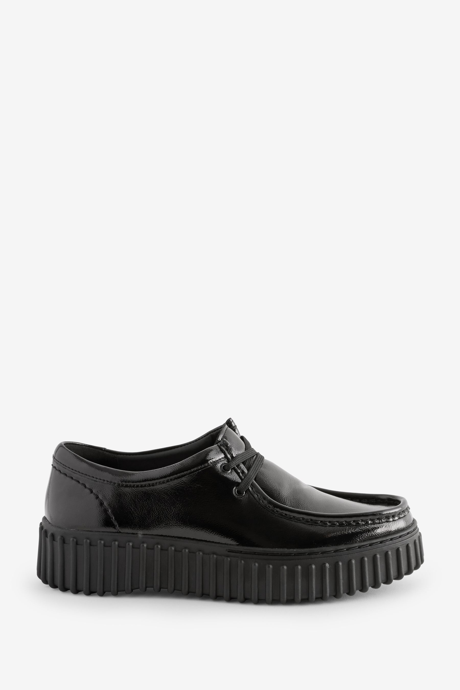 Clarks Black Pat Torhill Bee Shoes