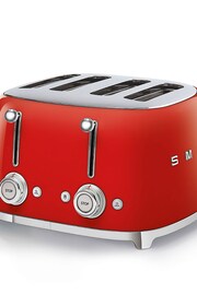 Smeg Red 4 Slice Toaster - Image 5 of 7