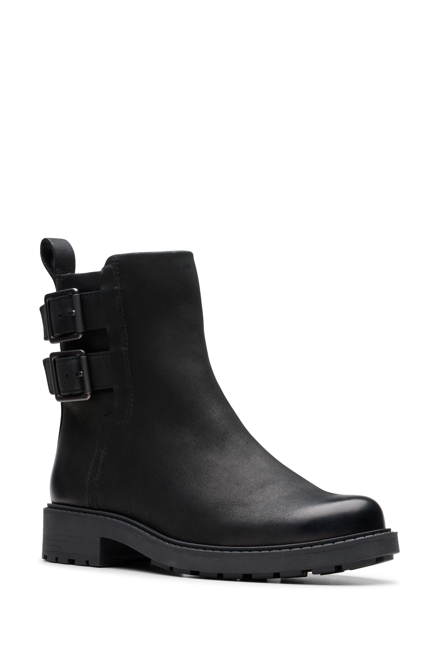 Clarks Black Leather Orinoco 2 Bay Boots