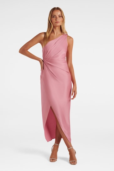 M K60K609766s Pink Macrame Lace Dress