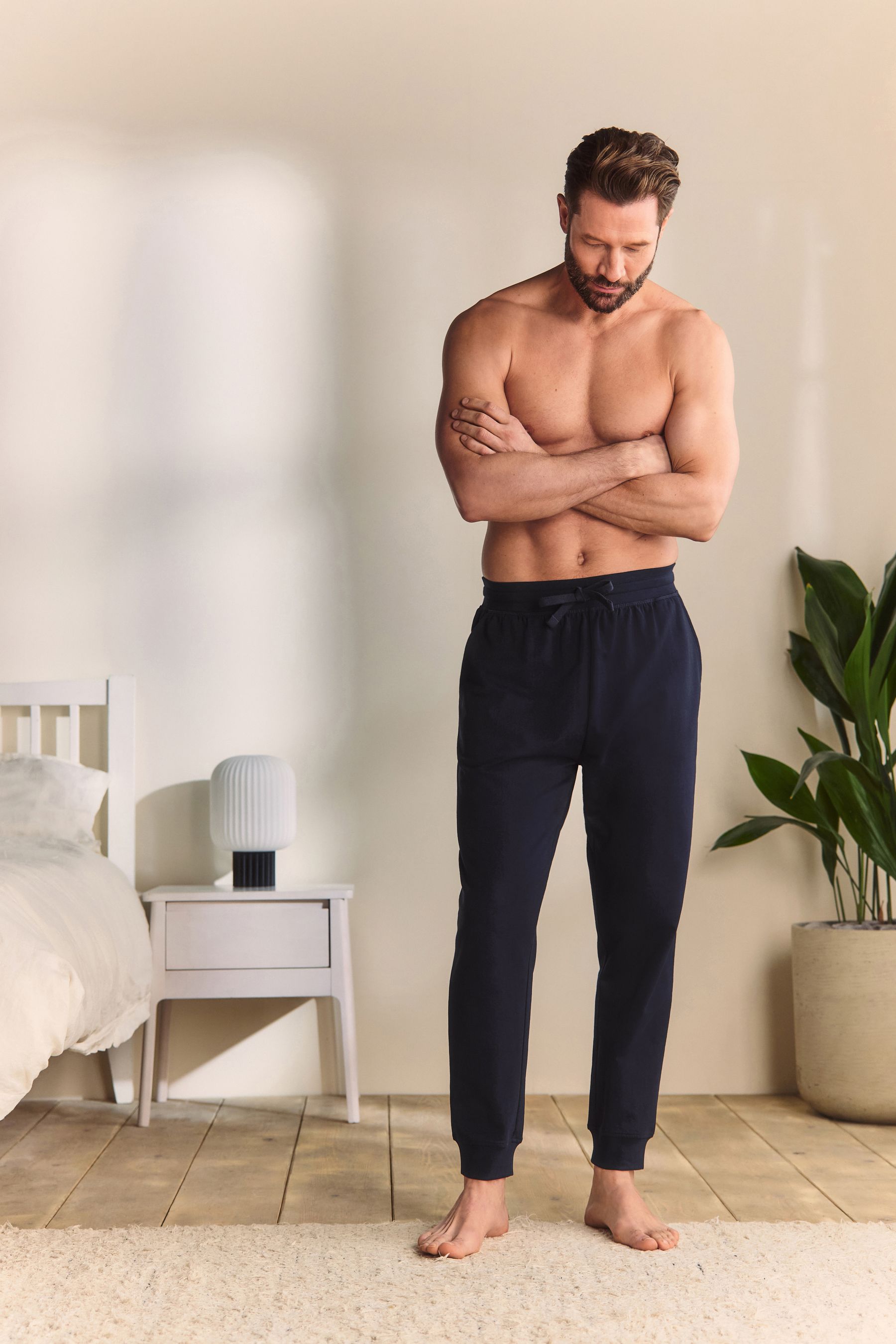 Buy NavyBlue Cuffed Slim Lightweight Joggers from the Next UK online shop
