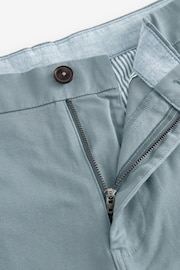 Pale Blue Straight Fit Stretch Chinos Shorts - Image 6 of 8