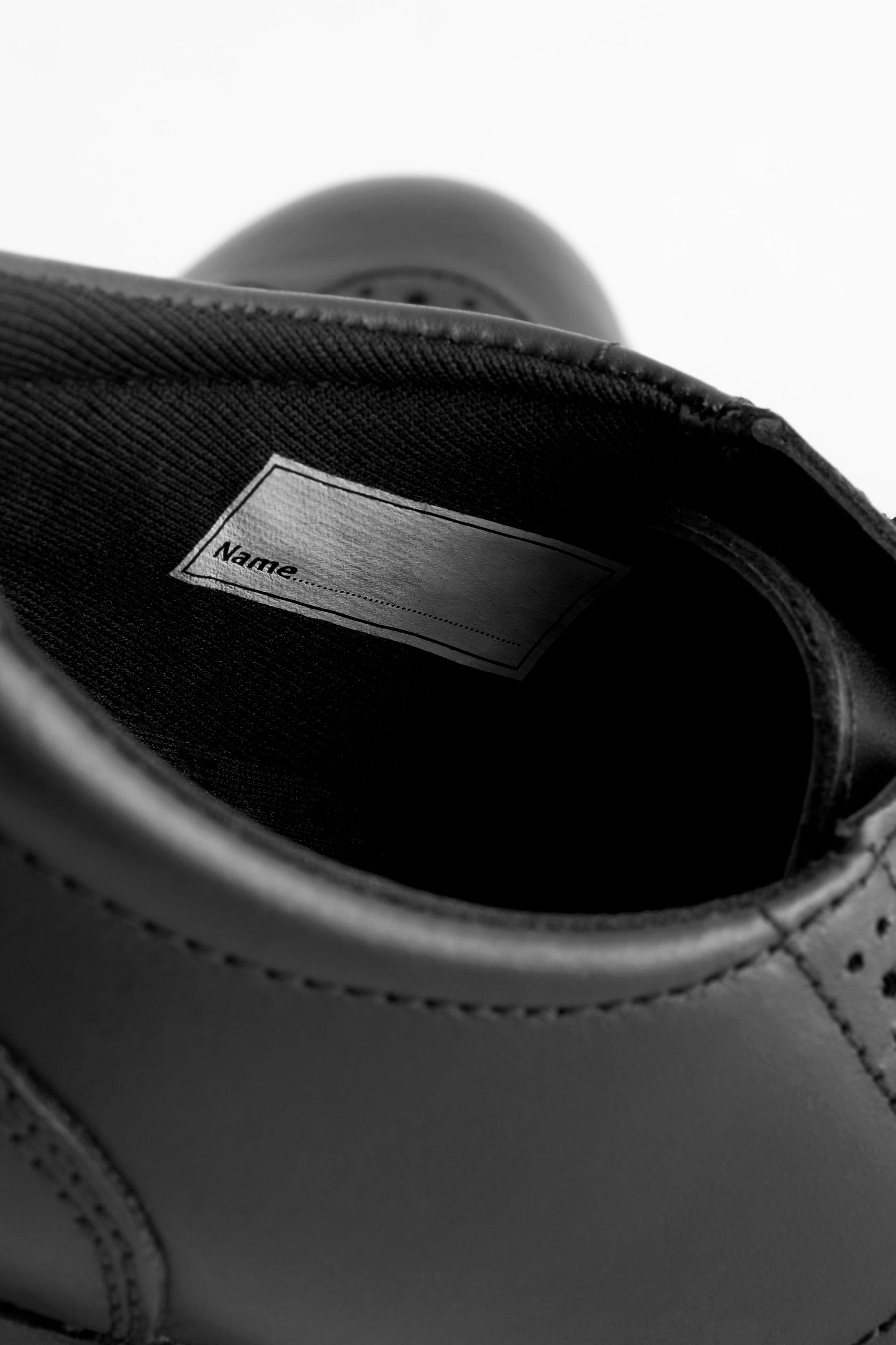 Black Standard Fit F School Leather Lace Up Brogues