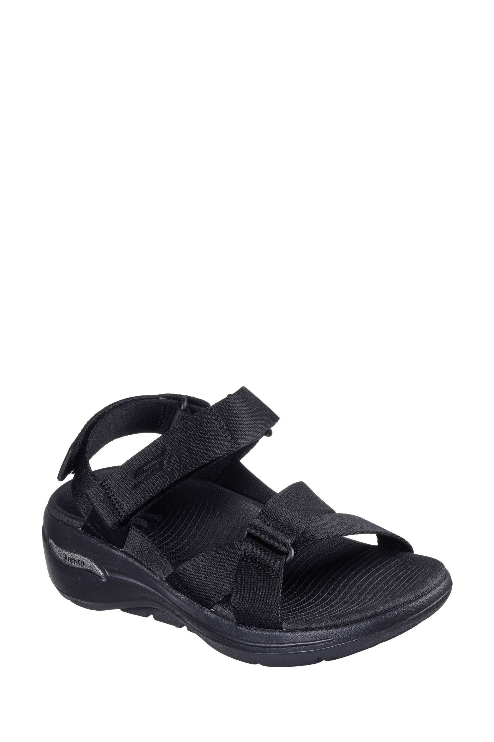Skechers Black Go Walk Arch Fit Sandals - Image 3 of 5