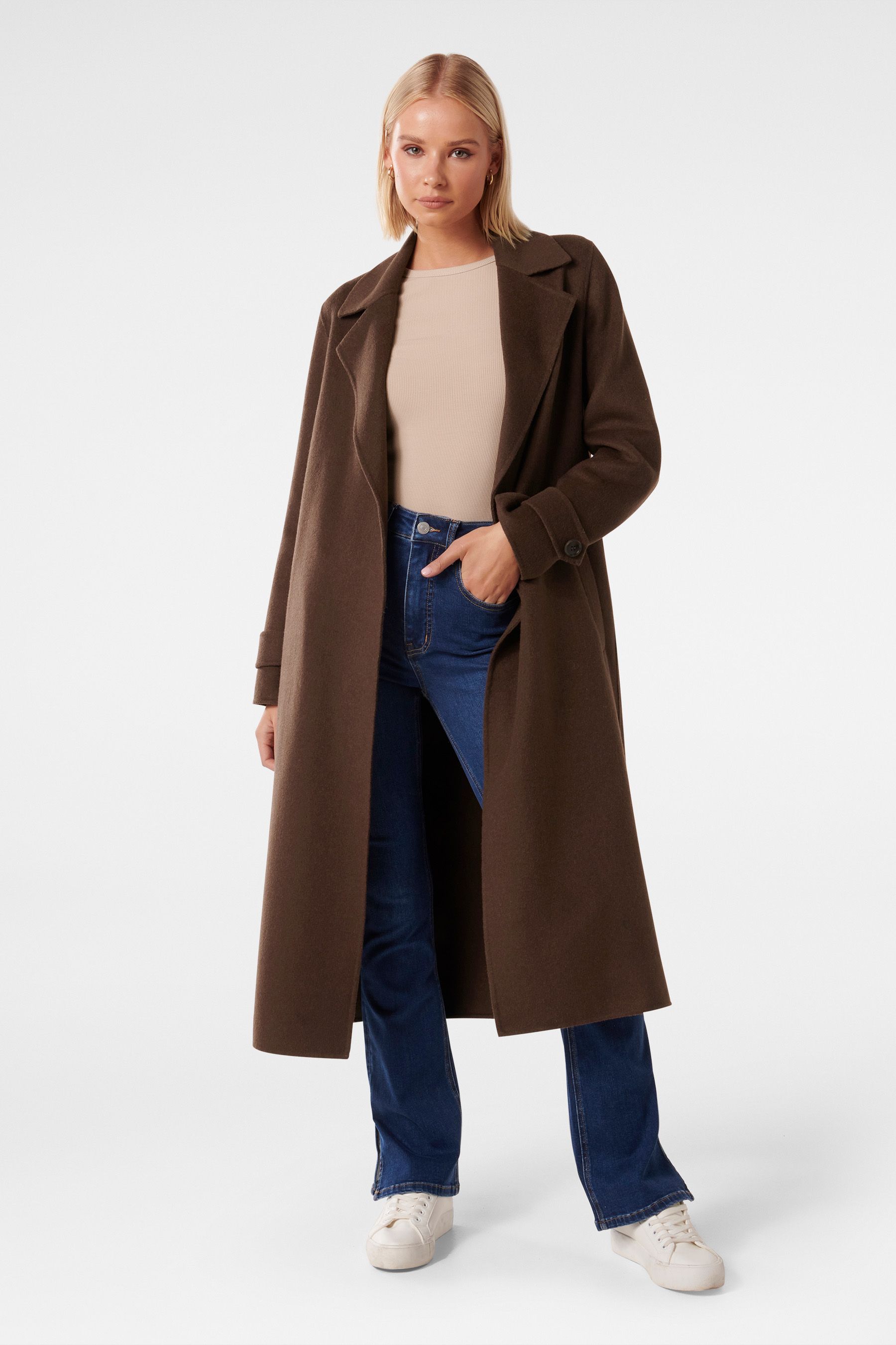 Forever new longline coat outlet