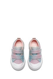 Clarks Pink/White Pastel Foxingbrill Toddler Canvas Shoes - Image 5 of 7