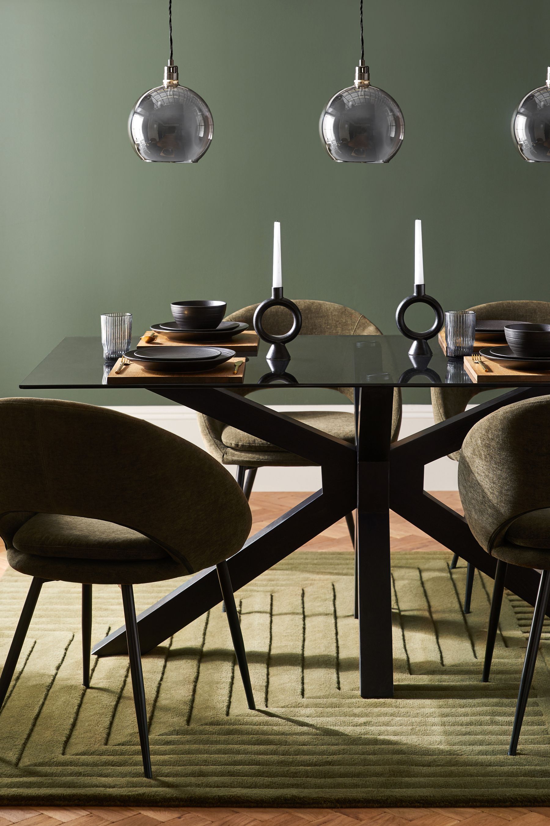 Grey Roseville Easy Fit Pendant Lamp Shade