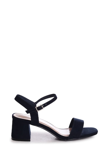 Linzi Blue Darcie Barely There Block Heeled Sandals