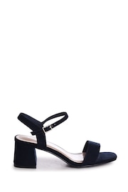 Linzi Blue Darcie Barely There Block Heeled Sandals - Image 3 of 4