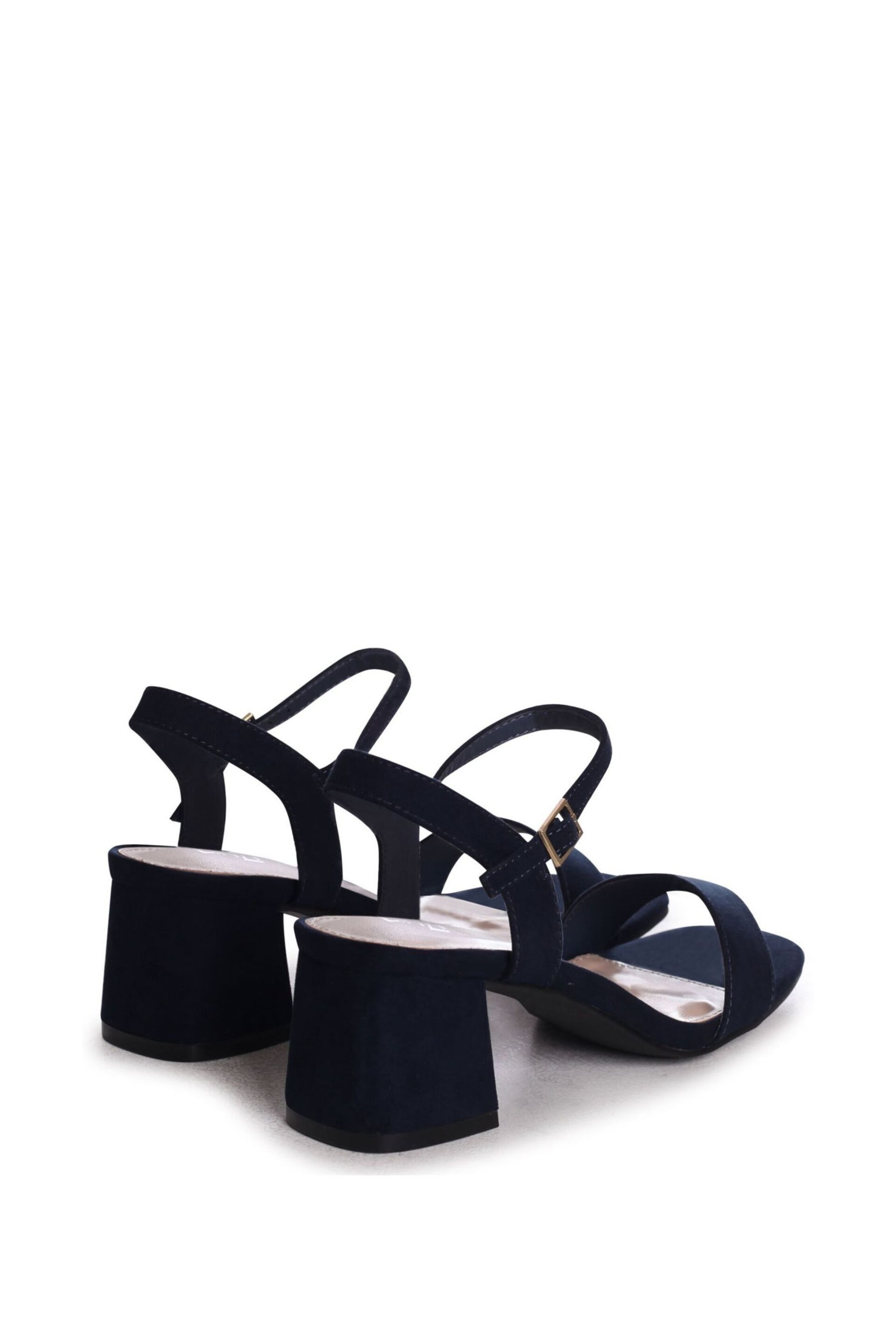 Linzi Blue Darcie Barely There Block Heeled Sandals - Image 4 of 4