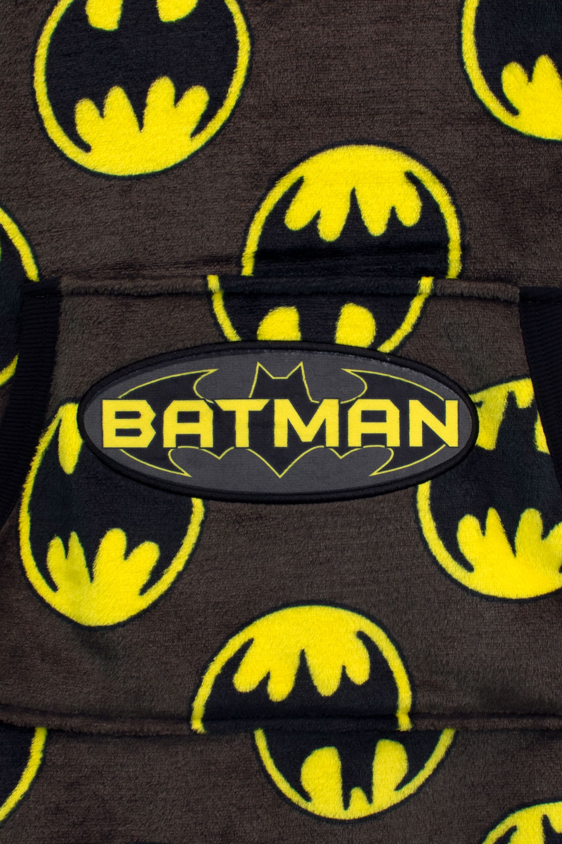 Character Black Batman Fleece Lounge Blanket Hoodie