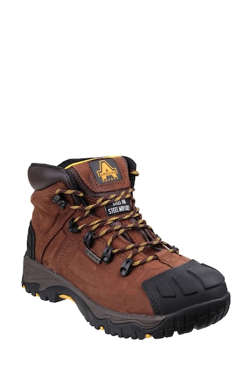 Amblers Safety Brown FS39 Waterproof Lace-Up Safety Boots