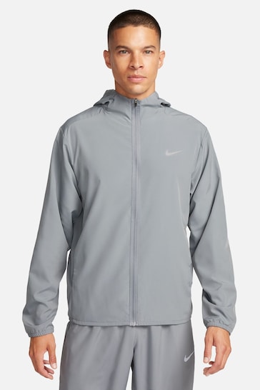 Nike Grey Dri-FIT Form Hooded Training Jacket