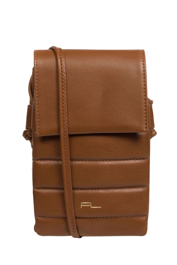 Pure Luxuries London Lilian Nappa Leather Cross Body Phone Bag - Image 1 of 5