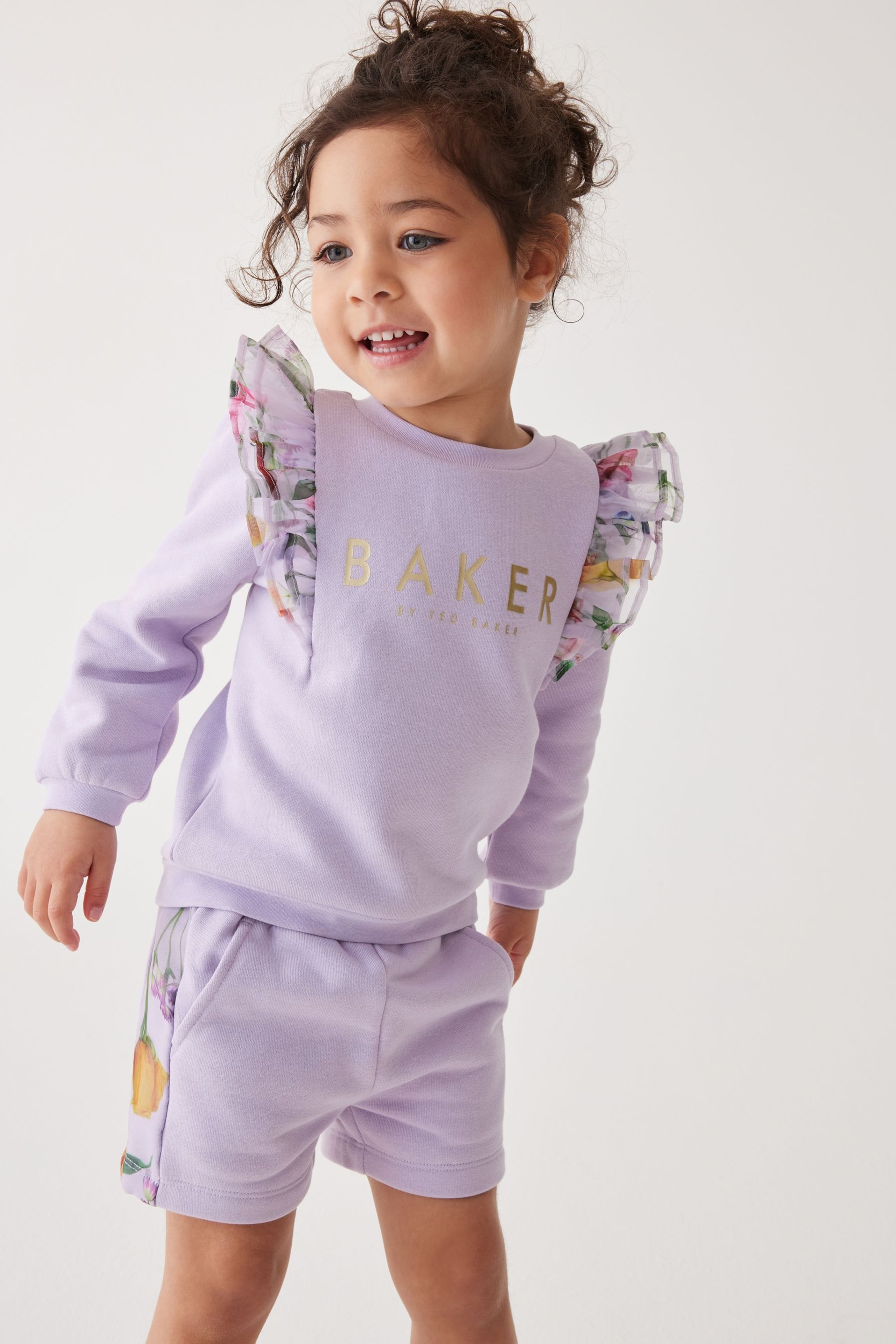 Baker by Ted Baker Organza Sweater And Shorts Set - Image 1 of 12