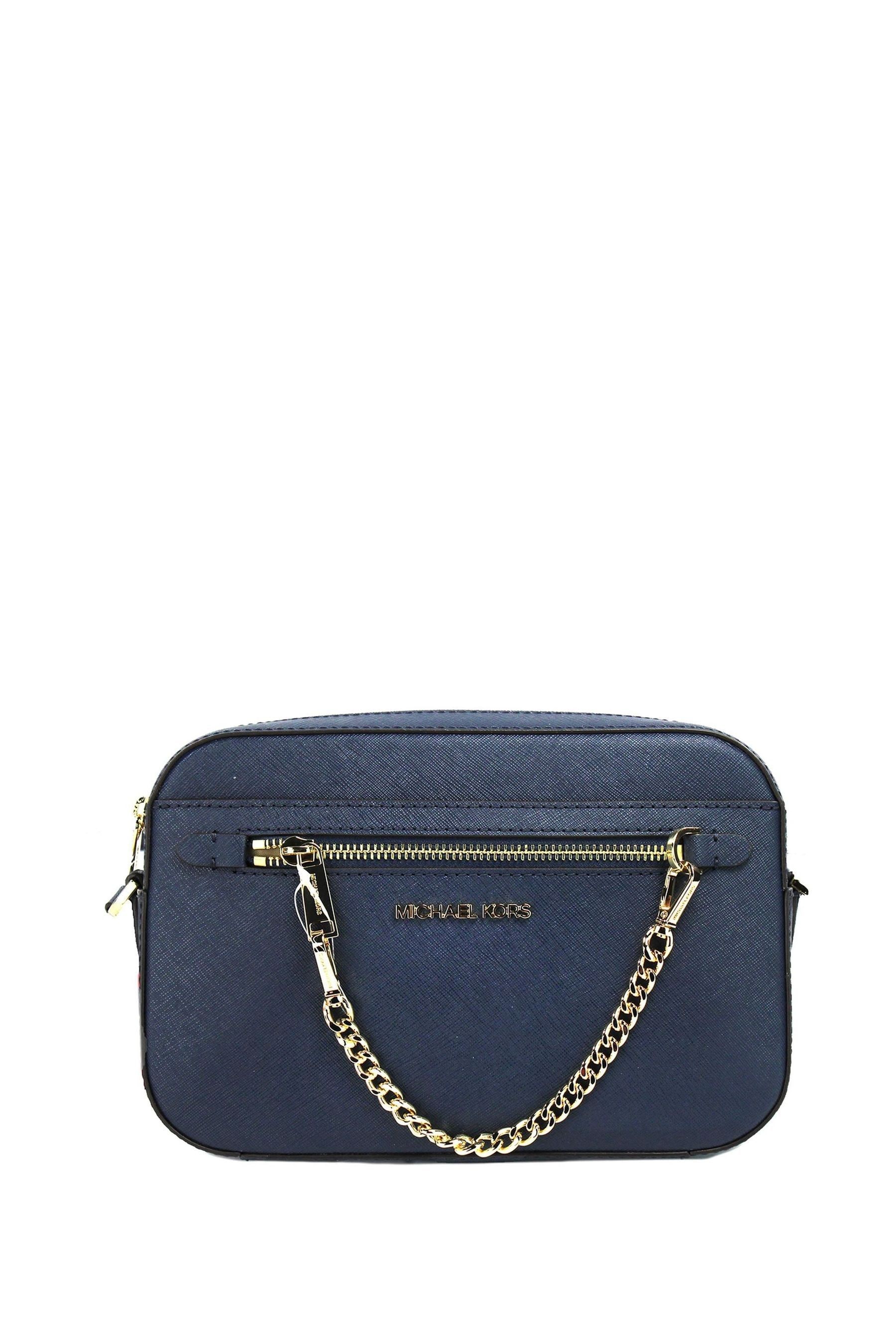 Michael kors blue handbag discount