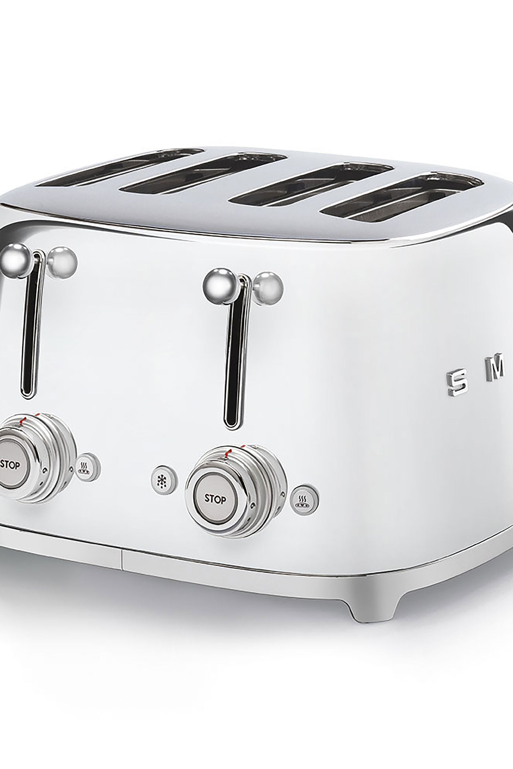 Smeg silver toaster hot sale
