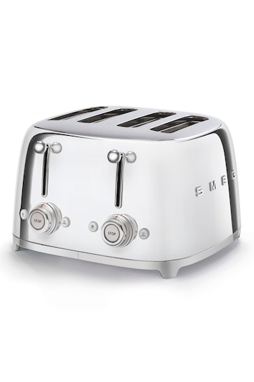Smeg Silver 4 Slice Toaster