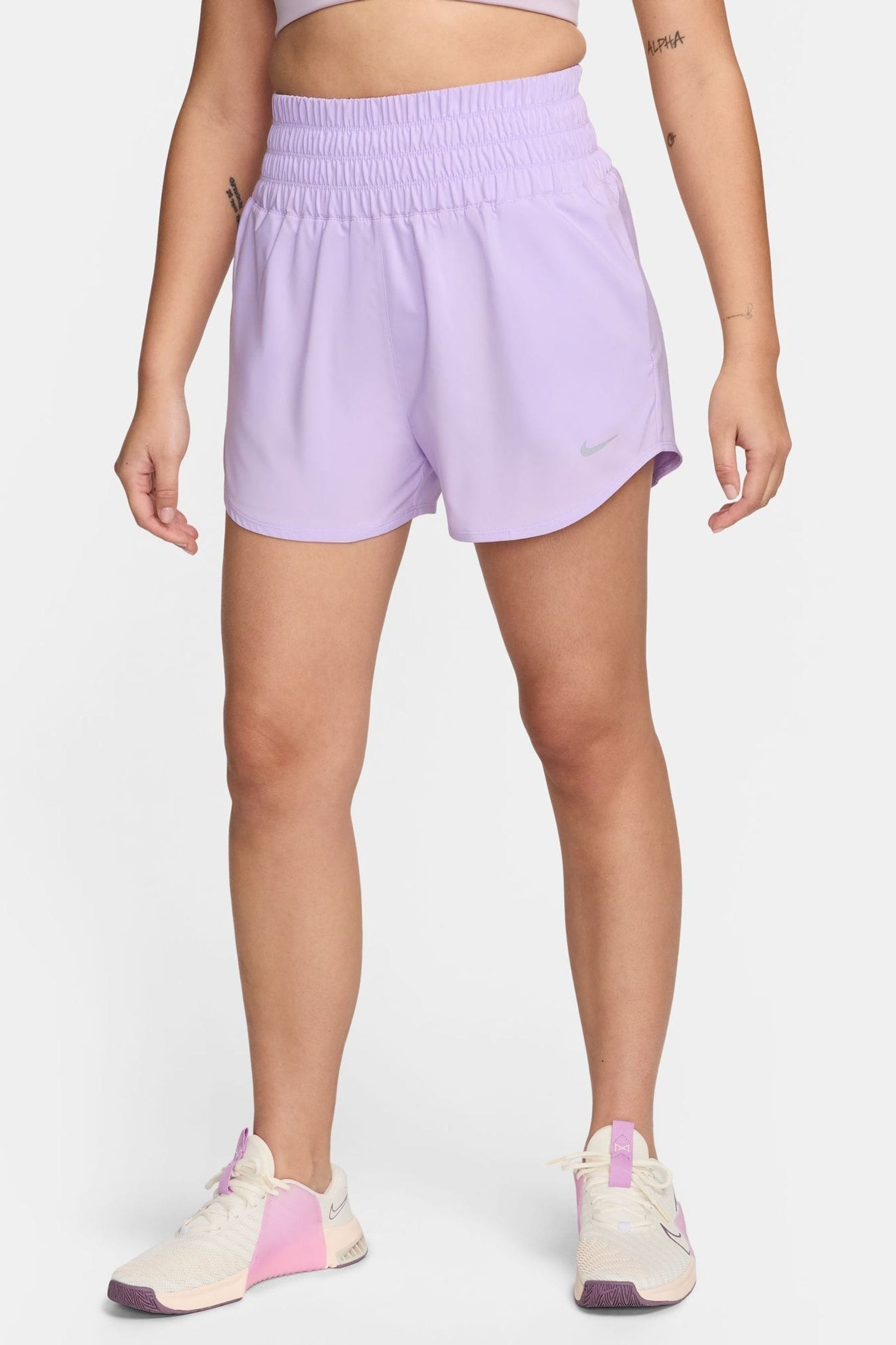 Buy Nike Purple Dri FIT One Ultra High Waisted 3 Brief Lined Shorts from Next Gibraltar