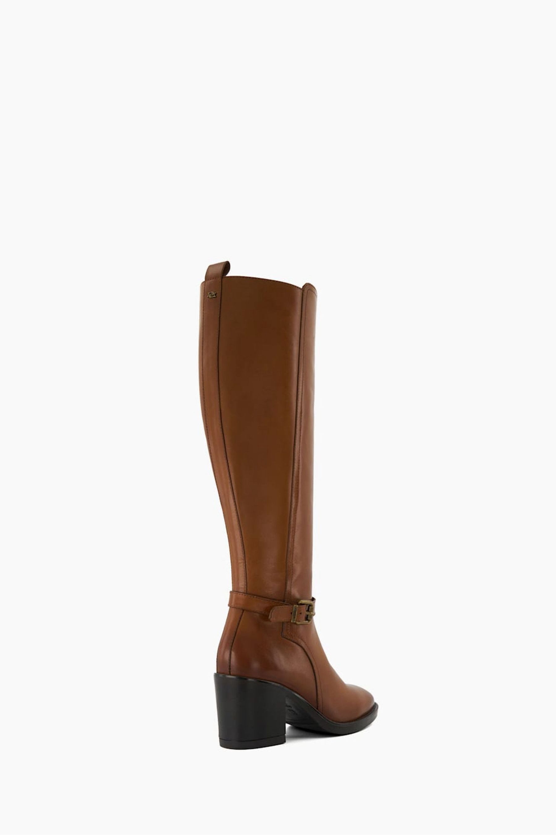 Buy Dune London Natural Trance Buckle Heeled Knee High Boots from the Next UK online shop