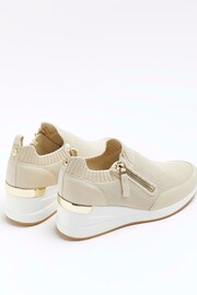 River Island Brown Girls Drenched Wedge Trainers - Image 3 of 4