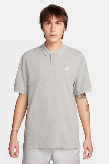 Nike Dark Grey Club Short Sleeve Polo Shirt