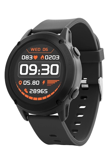 Reflex Active Series 18 Smart Black Watch With Built-In GPS, Full Colour Touch Screen and up to 10 Day Battery Life