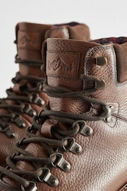 Brown Leather Hiker Style Boots - Image 6 of 6