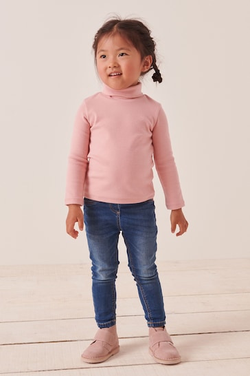 Pink Roll Neck Top (3mths-7yrs)