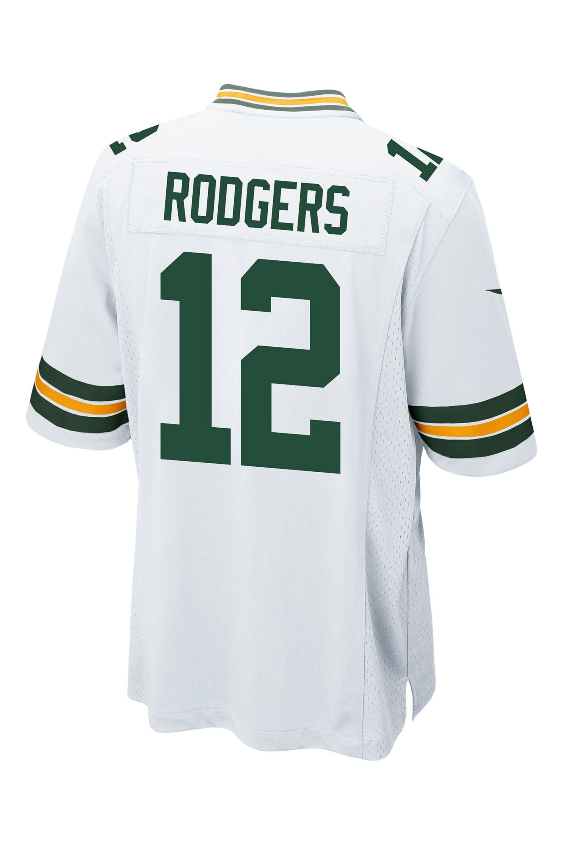 Buy Nike White NFL Green Bay Packers Road Game Jersey Aaron