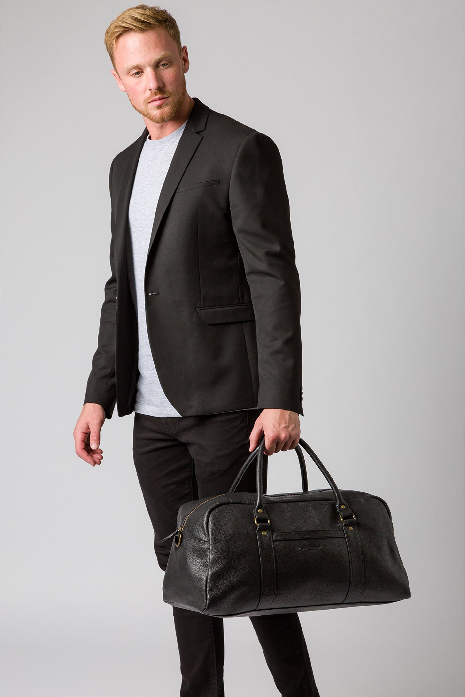 Pure Luxuries London Monty Leather Holdall - Image 6 of 6
