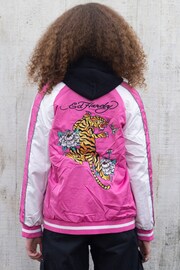 Hype X Ed Hardy Kids Pink Tiger Souvenir Jacket - Image 2 of 5