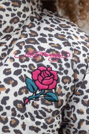 Hype X Ed Hardy Kids Cropped Leopard Multi Jacket - Image 6 of 6