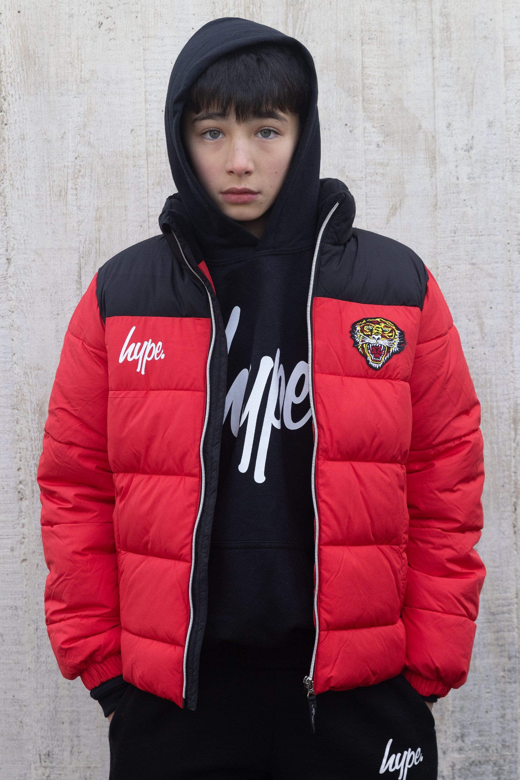 Buy Hype X Ed Hardy Kids Red Tiger Puffer Jacket from Next Luxembourg