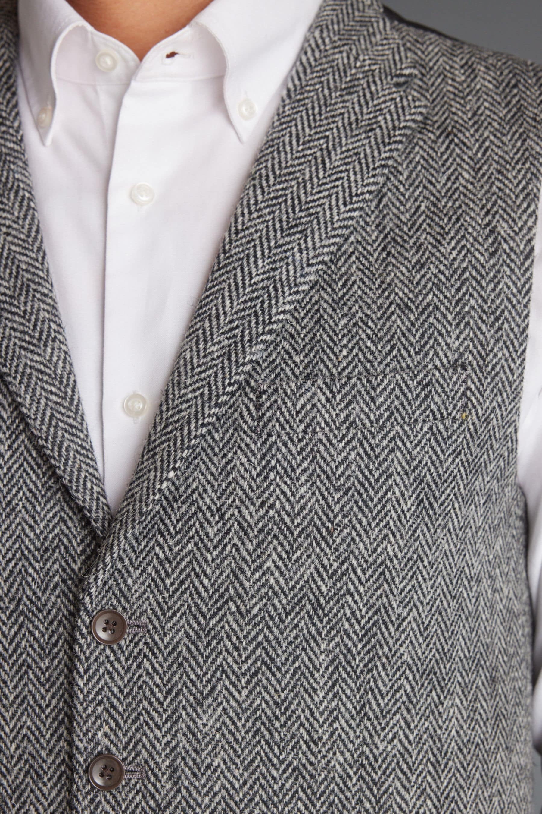 Buy Grey Signature Harris Tweed Waistcoat from Next Luxembourg