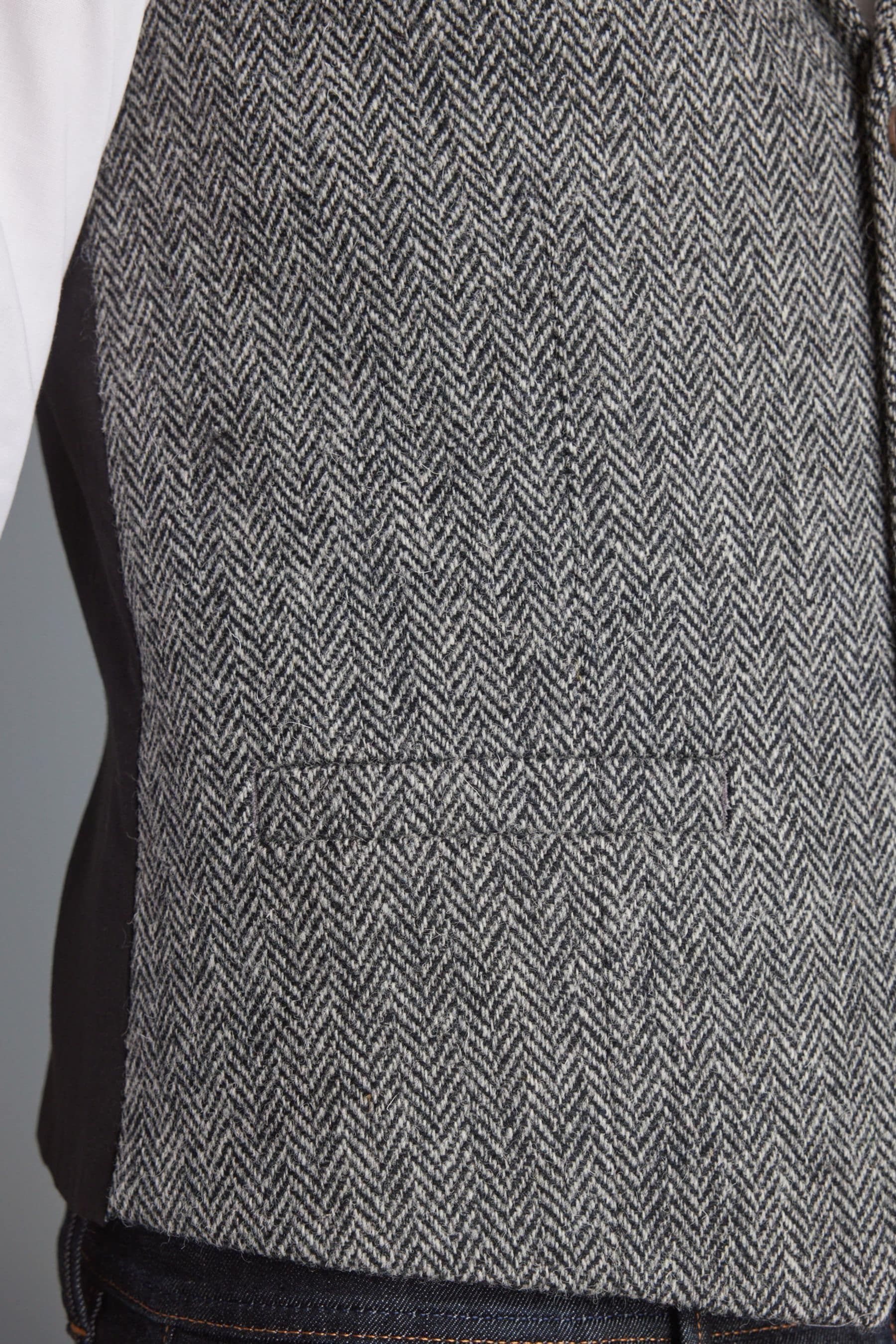 Buy Grey Signature Harris Tweed Waistcoat from Next Luxembourg