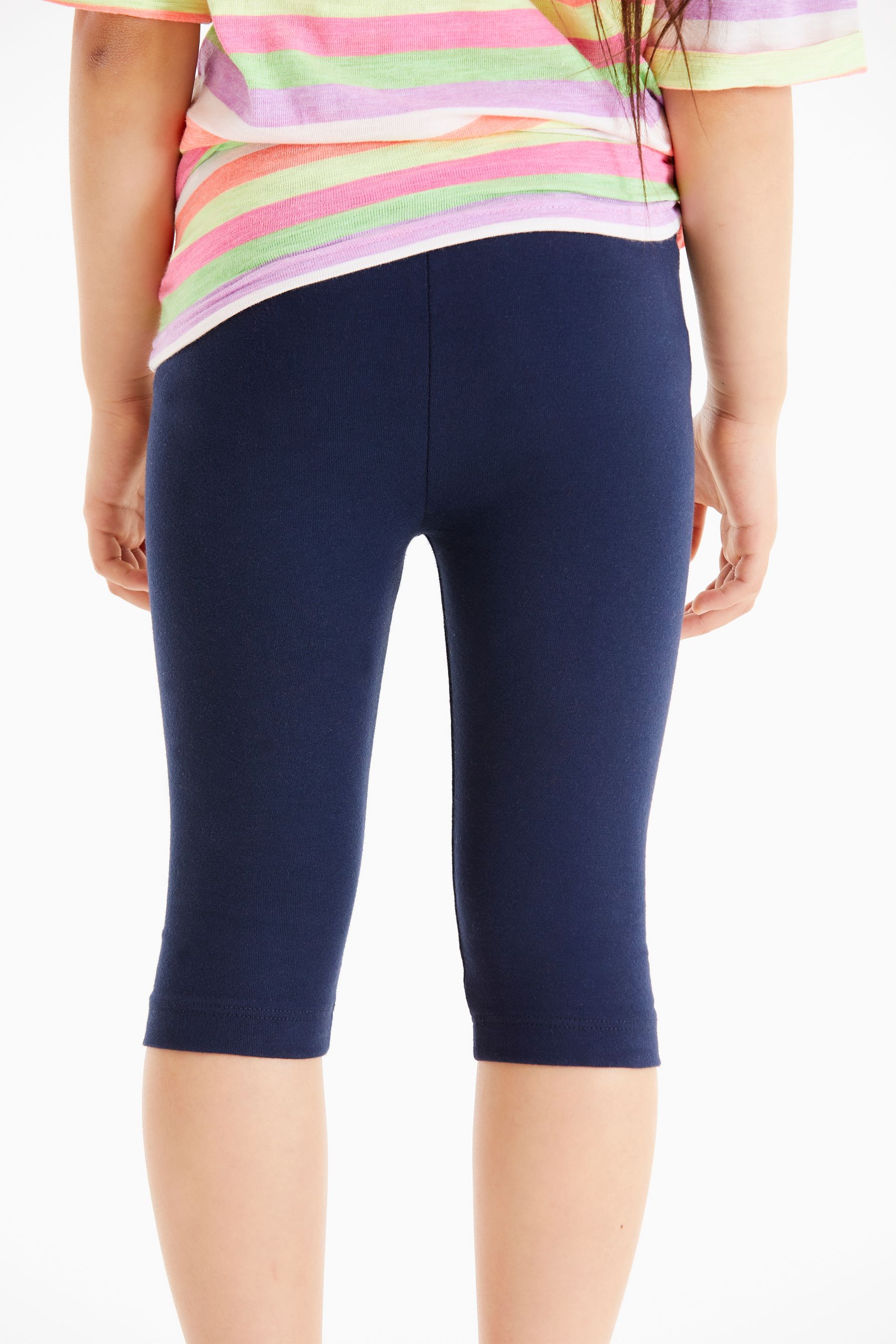 Navy Blue 1 Pack Cropped Leggings 3 16yrs