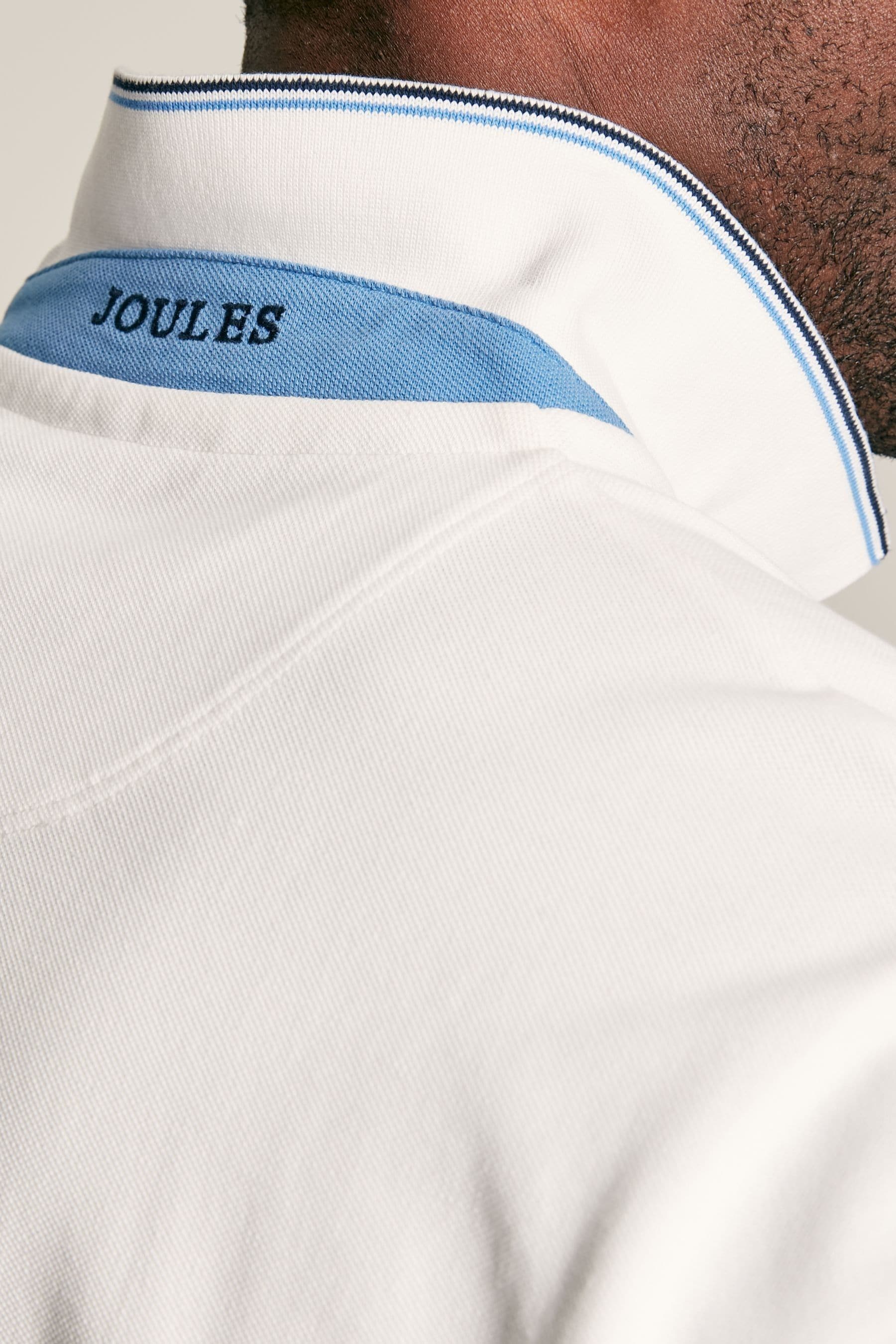 Joules Woody White Cotton Polo Shirt