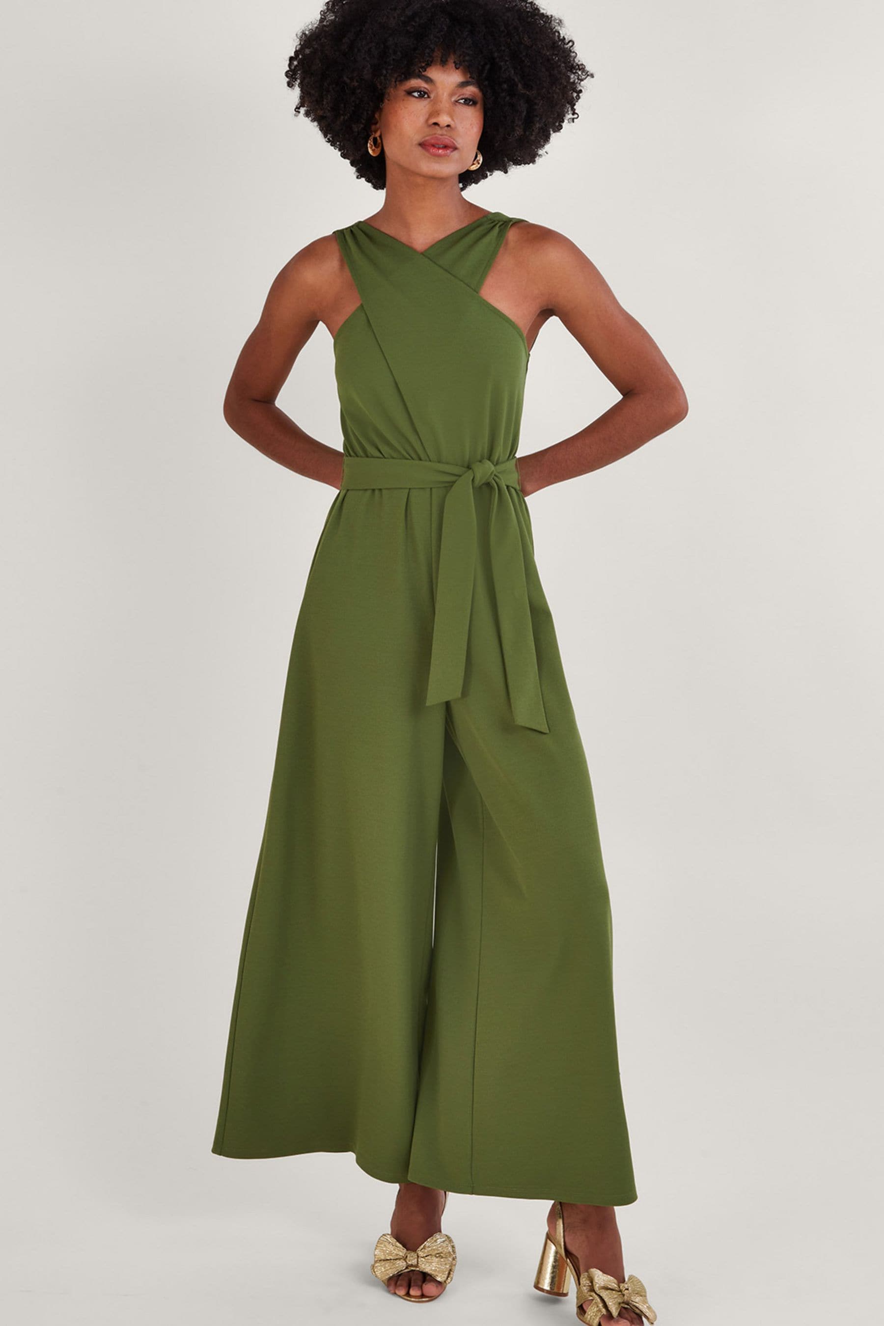 Monsoon green jumpsuit shop