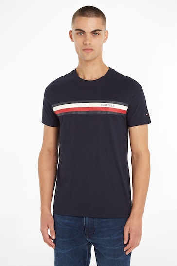 Buy Tommy Hilfiger Chest Stripe T-Shirt from the Next UK online shop