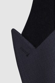 Reiss Airforce Blue Admire Double Breasted Weave Blazer - Image 6 of 6