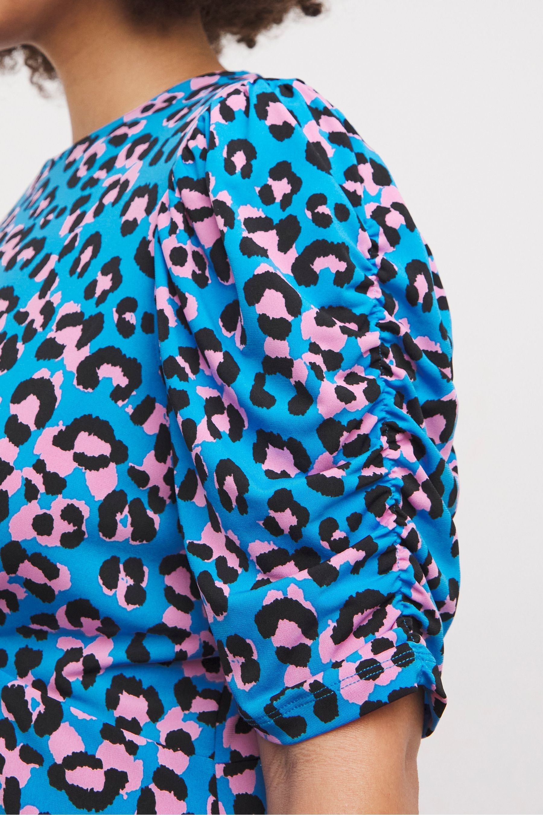Next teal animal print dress sales