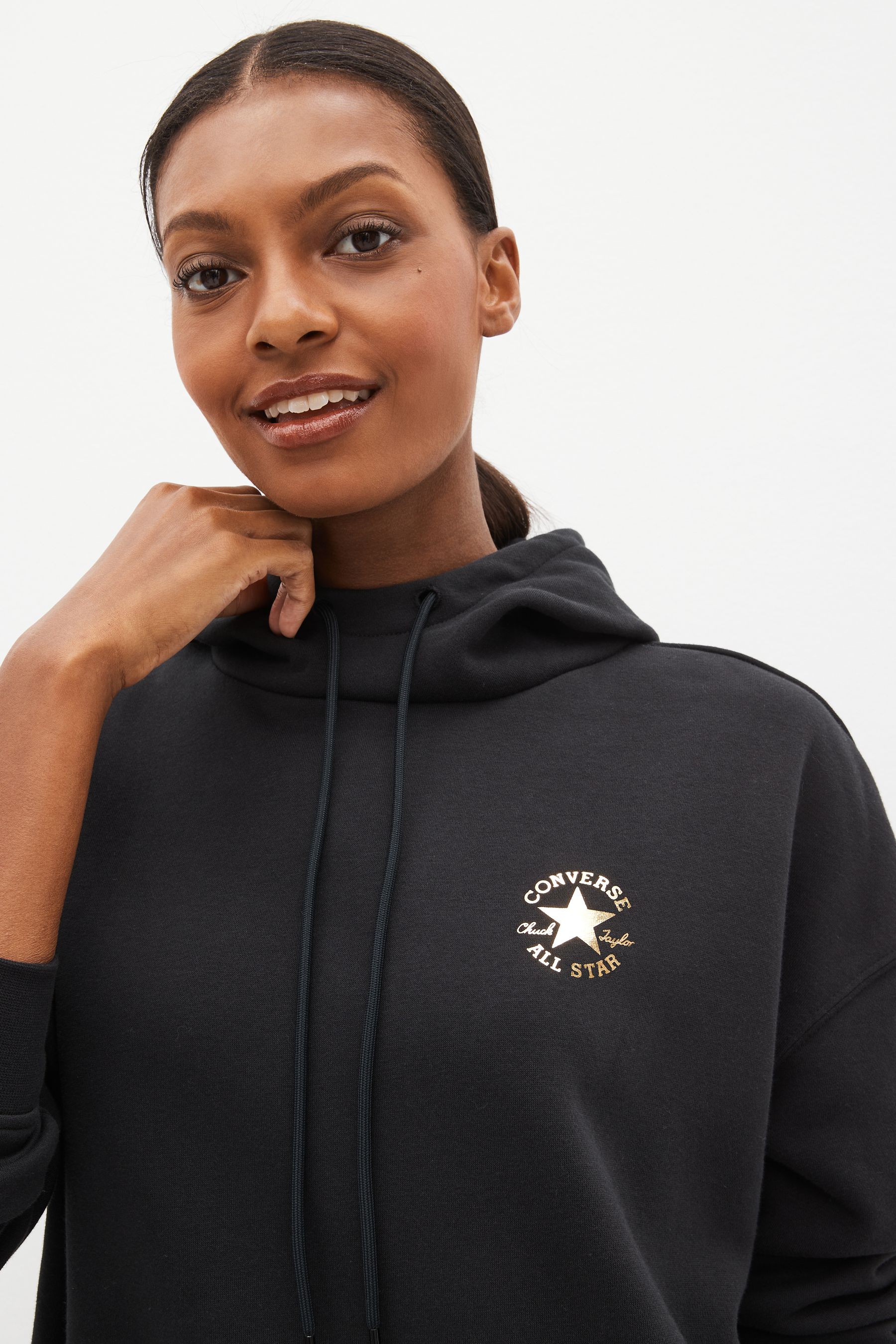 Converse Black All Star Shine Hoodie Dress