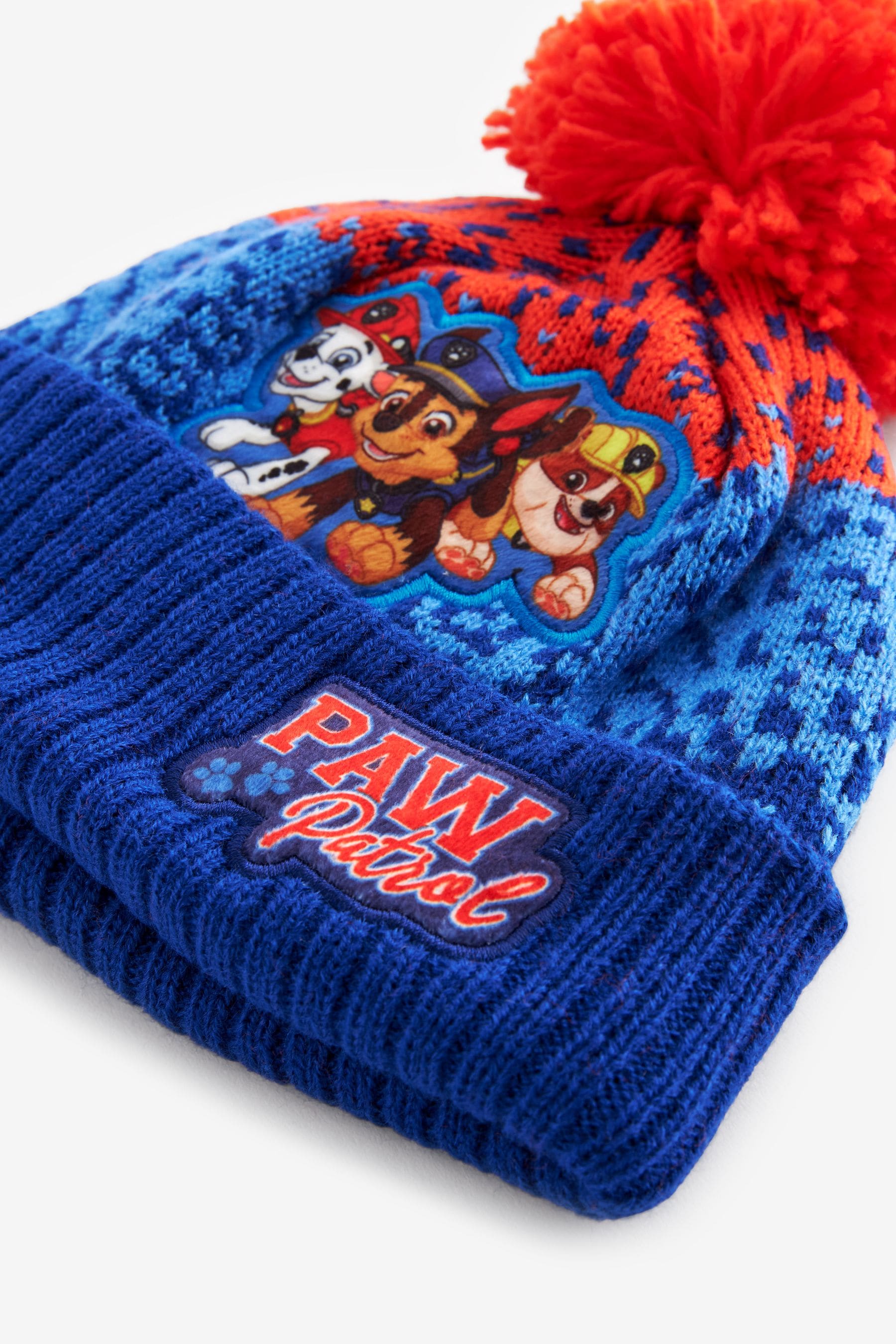 Buy Blue PAW Patrol License Knitted Pom Hat 1 10yrs from Next Luxembourg