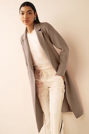 Emme by Marella Neutral Antonia Jersey Trench Coat - Image 1 of 6