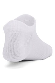 Under Armour Youth Essential No Show White Socks 6 Pack - Image 4 of 4